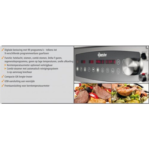 Bartscher Cuiseur Vapeur |Combiné Compac | 400 V  | 520X850X(h)770mm