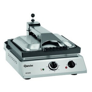 Bartscher Grill de Contact | 230 V | Nervuré | En Fonte | 380mmx470x(h)240mm Bartscher Grill de Contact | 230 V | Nervuré | En Fonte | 380mmx470x(h)240mm