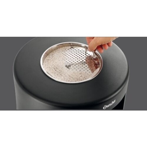 Bartscher Cendrier sur Colonne | Poids 10.5 kg | Noir | 380x380x(h)945mm