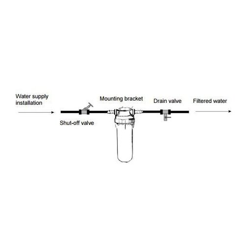 Bartscher Système de Filtration de l‘eau | 1,5 - 6 Bars  | 200x140x(h)320mm