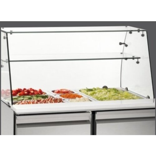 Bartscher Saladette | 250  litres | 2 x 1/1 GN + 3 x 1/6 GN | 900x700x(h)850mm