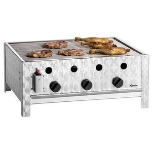 Bartscher Grill Combiné à Gaz | 10  kW | 685x560x(h)275mm