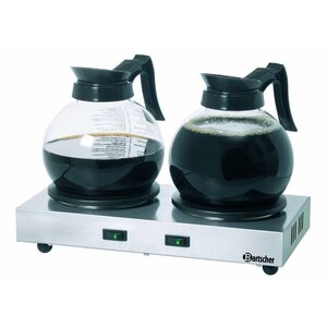 Bartscher Chauffe-Cafetière | 2 Pots | 230 V | 358x218x(h)80mm Bartscher Chauffe-Cafetière | 2 Pots | 230 V | 358x218x(h)80mm