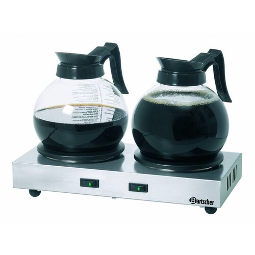 Bartscher Chauffe-Cafetière | 2 Pots | 230 V | 358x218x(h)80mm Bartscher Chauffe-Cafetière | 2 Pots | 230 V | 358x218x(h)80mm