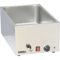 Bain-Marie | avec Robinet de Vidange | GN 1/1 | 1200W | 340x578x(H)246mm