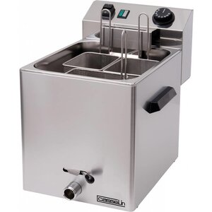 Casselin Cuiseur à Pâtes | Electrique | avec Vanne de Vidange | Inox | 3400W | 230V | 270x420x(H)300mm