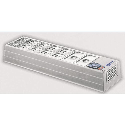 Diamond Structure Frigorifique | Sans Couvercle | 7x GN 1/3 ou 14x GN 1/6 | 1550x410x(h)220mm Diamond Structure Frigorifique | Sans Couvercle | 7x GN 1/3 ou 14x GN 1/6 | 1550x410x(h)220mm