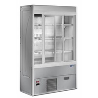 Meuble Mural Réfrigéré | Ventilé | Inox | avec Portes Coulissantes en Verre | 2000x545x(h)1900mm