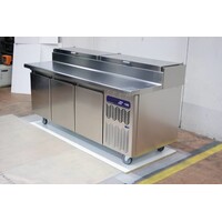Comptoir Réfrigéré | Ventilé | 3 Portes | sur Roues | 2050x860x(h)900mm