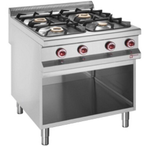 Diamond Fourneau | 4 Feux à Gaz | Soubassement Ouvert | 800x900x(h)850/920mm Diamond Fourneau | 4 Feux à Gaz | Soubassement Ouvert | 800x900x(h)850/920mm