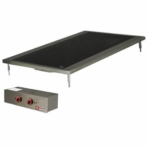 Diamond Cuisinière Electrique | à Encastrer | Inox | 2 Plaques Vitrocéramiques | 2,1 & 2,5kW | à Encastrer | 400x600mm