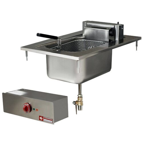 Diamond Friteuse Electrique | 10 Litres | à Encastrer | 400V/7,5kW | 100° à 180°C | 400x600mm
