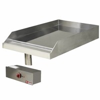 Plaque de Cuisson Lisse | Electrique | Inox | à Encastrer | 120° à 320°C | 400V/4,5kW | 400x600mm