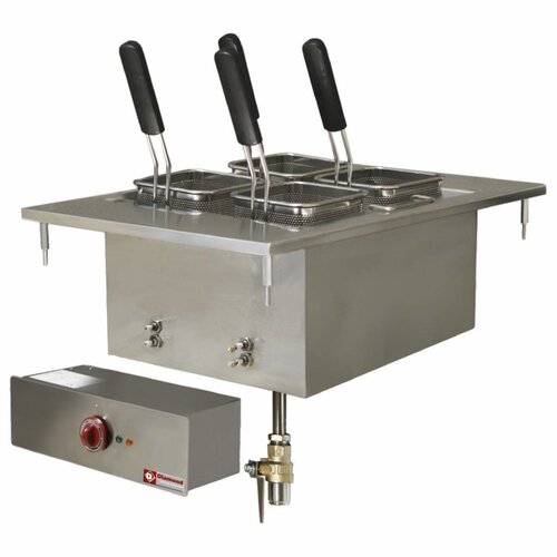 Diamond Cuiseur à Pâtes Electrique | Inox | à Encastrer | 20 Litres | 400V/6kW | 400x600mm Diamond Cuiseur à Pâtes Electrique | Inox | à Encastrer | 20 Litres | 400V/6kW | 400x600mm