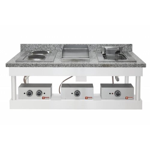 Diamond Cuiseur à Pâtes Electrique | Inox | à Encastrer | 20 Litres | 400V/6kW | 400x600mm