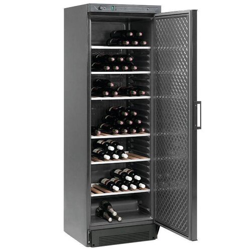 Diamond Armoire Cave à Vins | Ventilé | 380 Litres | Porte Vitrée | Noir | 595x595x(h)1840mm Diamond Armoire Cave à Vins | Ventilé | 380 Litres | Porte Vitrée | Noir | 595x595x(h)1840mm