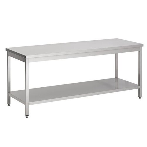 Combisteel Table De Travail | Avec Étagère Démontable | 800x600x(h)850mm