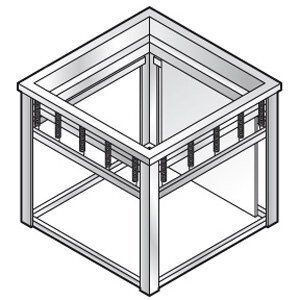 Combisteel Plateau Élévateur | Pour Plateaux 530x370mm | 660x460x(h)580mm Combisteel Plateau Élévateur | Pour Plateaux 530x370mm | 660x460x(h)580mm