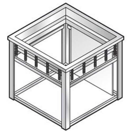 Combisteel Plateau Élévateur | Pour Plateaux 530x370mm | 660x460x(h)580mm Combisteel Plateau Élévateur | Pour Plateaux 530x370mm | 660x460x(h)580mm