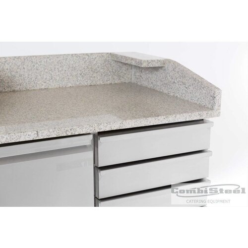 Combisteel Comptoir à Pizza | 1 Porte 6 Tiroirs  | 230 V | 1000X700X(h)1060mm