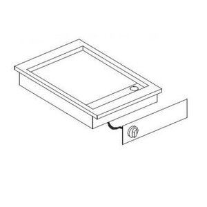 Combisteel Unité de Cuisson | Plaques Grill | Chrome lisse | 388x516mm