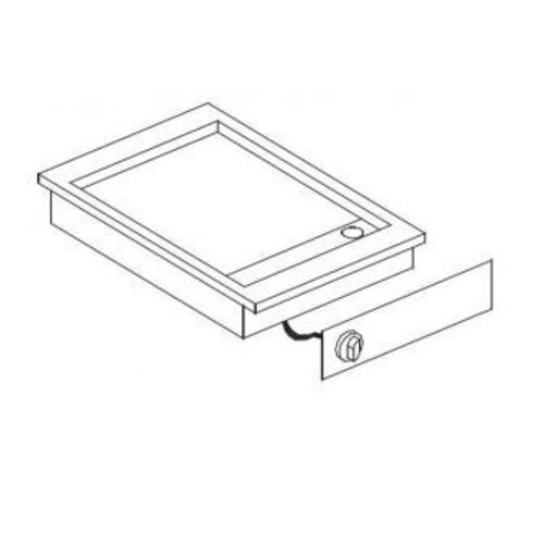 Combisteel Unité de Cuisson | Plaques Grill | Chrome lisse | 388x516mm