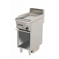 Plancha Électrique sur Meuble | Chrome lisse | 4,05kW/400V | 400x700x900(h)mm