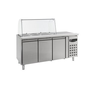 Combisteel Saladette | Avec 3 Portes | 230V | 1795x700x(h)1365mm