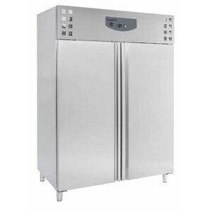 Combisteel Congélateur | en Inox  | 2 Portes | 1480x830x(h)2010mm