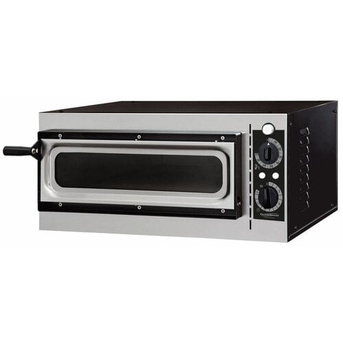Combisteel Four à Pizza | Mono Fenêtre | Dimension pizza ø 320mm | 568x500x(h)280mm