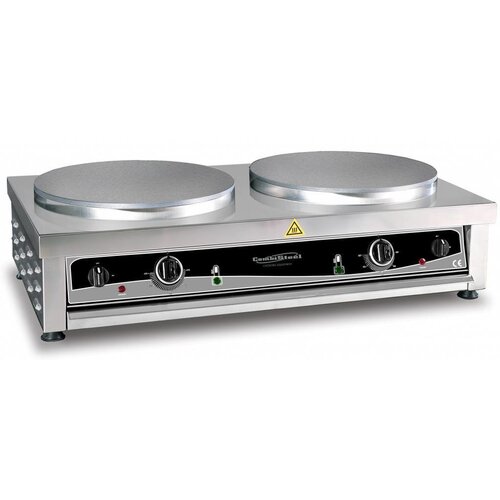 Combisteel Crépière Elèctrique | Double |6kw /230V | 900X520X(h)245mm