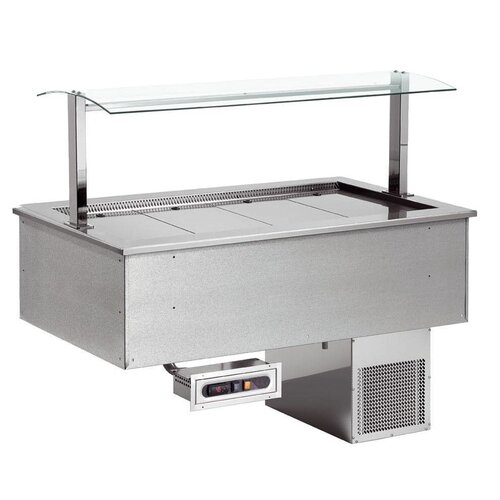 Combisteel Plaque Réfrigérée  | Drop in | 6x1/1GN | 230 V | 2144X650X(h)565mm