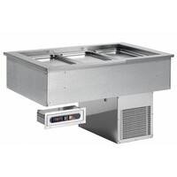 Cuve Réfrigérée | Drop in | 6x1/1GN | 230 V | 2114X650X(h)565mm