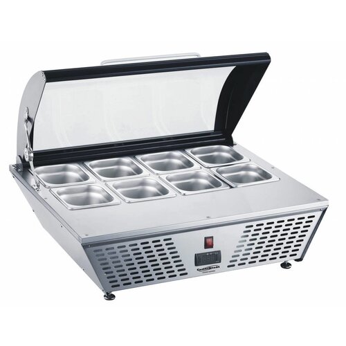 Combisteel Vitrine Réfrigérée | Modèle de Table | 8x1/6GN | 767X612X(h)328mm Combisteel Vitrine Réfrigérée | Modèle de Table | 8x1/6GN | 767X612X(h)328mm