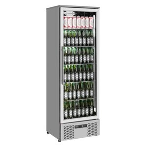 Combisteel Réfrigérateur Porte Vitrée | 293 Litres | en Inox | Eclairage LED | 600x515x1820mm Combisteel Réfrigérateur Porte Vitrée | 293 Litres | en Inox | Eclairage LED | 600x515x1820mm