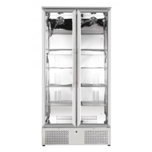 Combisteel Réfrigérateur | 2 Portes en Verre | 230 V | 900x515x(h)1820mm