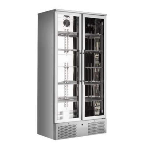 Combisteel Réfrigérateur | 2 Portes en Verre | 230 V | 900x515x(h)1820mm