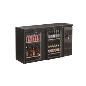 Combisteel Arrière Bar | 2 Portes Vitrées | 350 Litres | 1462x535x(h)860mm