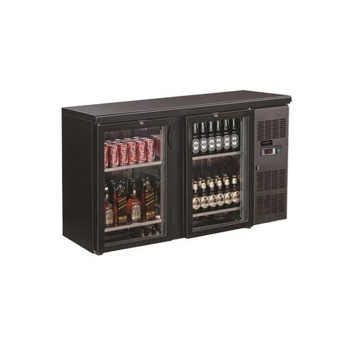 Combisteel Arrière Bar | 2 Portes Vitrées | 350 Litres | 1462x535x(h)860mm