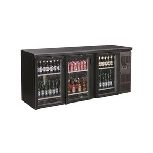 Combisteel Arrière Bar | 3 Portes Vitrées | 537 Litres | 2002x535x(h)860mm