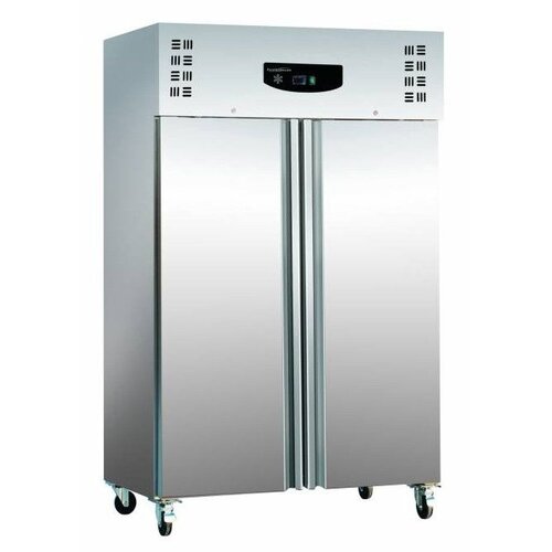Combisteel Congélateur |1200 Litres | 2 Portes  | en Inox | 1340x810x(h)2010mm