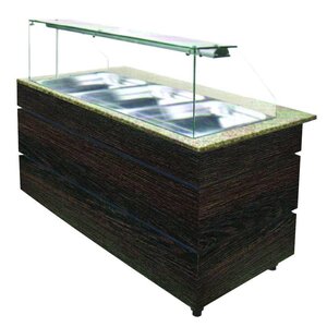 Combisteel Buffet Réfrigéré | Couleur WENGE | 3x 1/1 GN | 1250x800x(h)1355mm