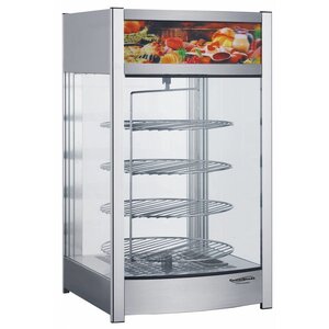 Combisteel Vitrine Chauffante | Rotative | 97 Litres | 230V | 460X448X(h)785mm