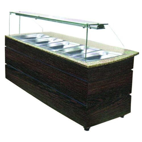 Combisteel Buffet Chaud | Couleur WENGE | 5x 1/1 GN | 1890x800x(h)1355mm Combisteel Buffet Chaud | Couleur WENGE | 5x 1/1 GN | 1890x800x(h)1355mm