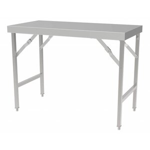Combisteel Table de Travail | Pliante | Inox | 27 Kg | 1500x700x(h)850mm