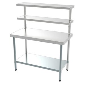 Combisteel Table de Travail | Avec Etagère |45 Kilos| 1200x600x1500(h)mm Combisteel Table de Travail | Avec Etagère |45 Kilos| 1200x600x1500(h)mm