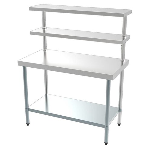 Combisteel Table de Travail | Avec Etagère |45 Kilos| 1200x600x1500(h)mm Combisteel Table de Travail | Avec Etagère |45 Kilos| 1200x600x1500(h)mm