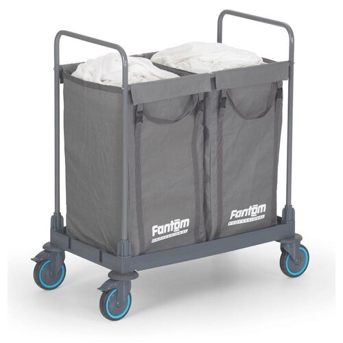 Combisteel Chariot de Transport | à Linge | Sac 2x125 Litres | 910x530x(h)1120mm