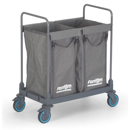Combisteel Chariot de Transport | à Linge | Sac 2x125 Litres | 910x530x(h)1120mm