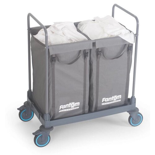 Combisteel Chariot de Transport | à Linge | Sac 2x125 Litres | 910x530x(h)1120mm